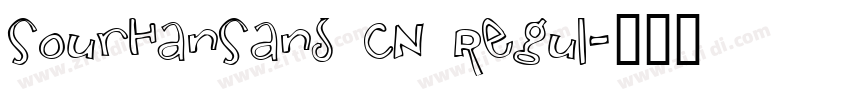 SourHanSans CN Regul字体转换